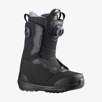 Black Salomon IVY BOA Women's Ski Boots | US-O2148