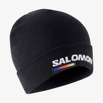 Black Salomon OUTLIFE LOGO Men's Hats | US-O1868