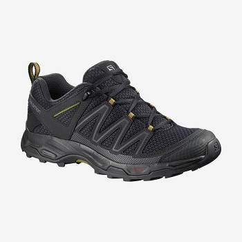 Black Salomon PATHFINDER Men's Hiking Shoes | US-wN1232