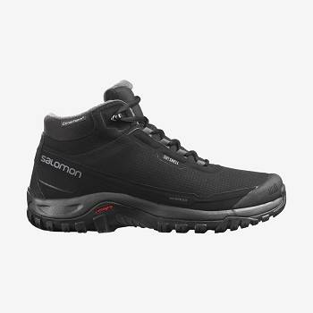 Black Salomon SHELTER CLIMASALOMON™ Men's Waterproof Boots | US-W1920