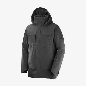 Black Salomon STANCE CARGO Men's Ski Jackets | US-A1780