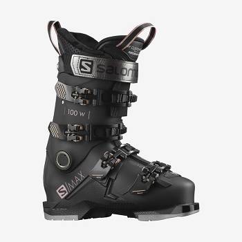 Black Salomon S/MAX 100 Women's Ski Boots | US-M1573