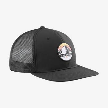 Black Salomon TRUCKER Men's Hats | US-L2439