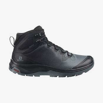 Black Salomon VAYA MID GORE-TEX Women's Hiking Shoes | US-O1812