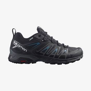 Black Salomon X ULTRA PIONEER CLIMASALOMON™ WATERPROOF Men's Hiking Shoes | US-O2615