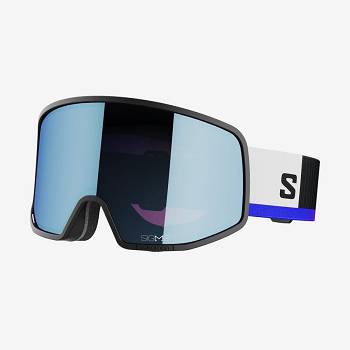 Black / White Salomon LO FI SIGMA Men's Goggles | US-W3220