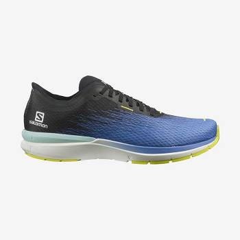 Blue / White Salomon SONIC 4 Accelerate Men's Running Shoes | US-A1073