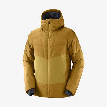 Brown Salomon SNOWSHELTER Men's Insulated Jackets | US-M1986