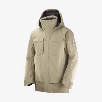 Brown Salomon STANCE CARGO Men's Ski Jackets | US-M1538