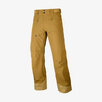 Brown Salomon UNTRACKED Men's Ski Pants | US-O1378