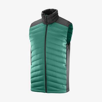 Green Salomon ESSENTIAL XWARM DOWN Men's Insulated Jackets | US-M2420