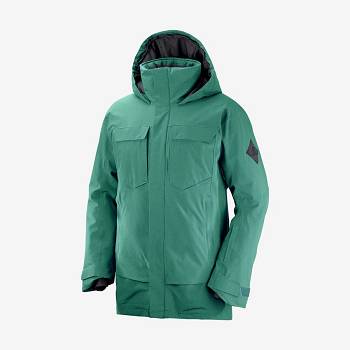 Green Salomon STANCE CARGO Men's Ski Jackets | US-S1716