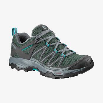 Grey / Brown Salomon PATHFINDER Women's Hiking Shoes | US-L1088