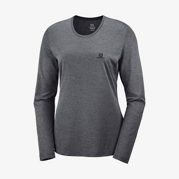 Grey Salomon AGILE Women's T Shirts | US-O2335