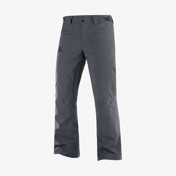 Grey Salomon BRILLIANT Men's Ski Pants | US-W2260