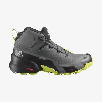 Grey Salomon CROSS HIKE MID GORE-TEX Men's Waterproof Shoes | US-L1179