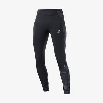 Grey Salomon CROSS RUN 28'' Women's Running Tights | US-W3650