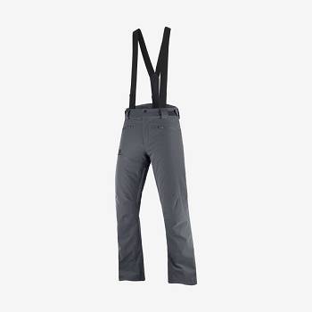 Grey Salomon EDGE Men's Ski Pants | US-N2527