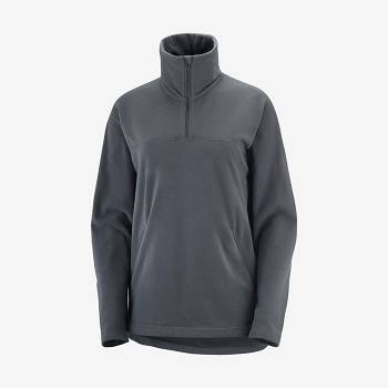 Grey Salomon ESSENTIAL COSY FLEECE Women's Hoodie | US-M1111