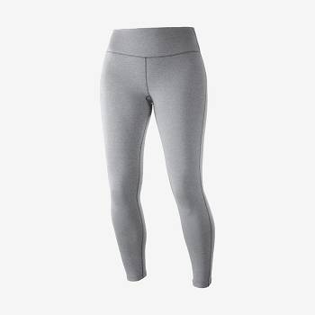 Grey Salomon ESSENTIAL WARM Women's Running Tights | US-S1394