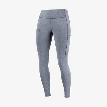 Grey Salomon OUTLINE Women's Running Tights | US-O2225