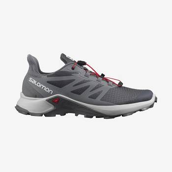 Grey Salomon SUPERCROSS 3 Men's Trail Running Shoes | US-O2316