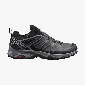 Grey Salomon X ULTRA 3 GORE-TEX Men's Hiking Shoes | US-N1274