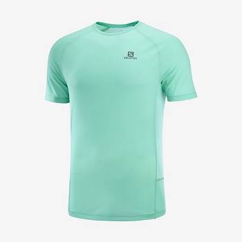 Mint Salomon PROMO CROSS REBEL Men's T Shirts | US-A1703