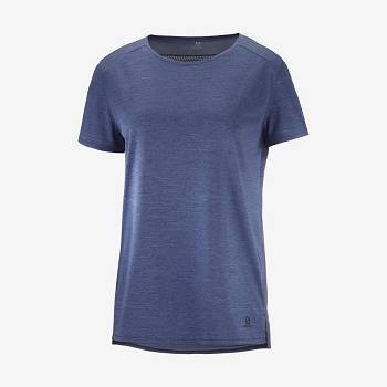 Navy Salomon OUTLINE SUMMER Women's T Shirts | US-W3510