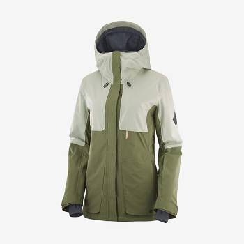 Olive Salomon PROOF LIGHT Women's Ski Jackets | US-W1590