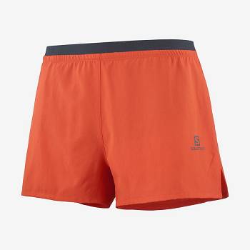 Orange Salomon CROSS 3'' Men's Shorts | US-wA1738