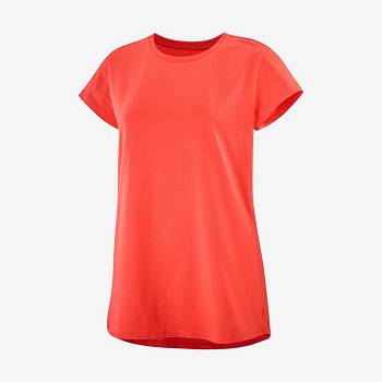 Orange Salomon OUTLIFE SCOOP HEM TEE W Women's T Shirts | US-M2042