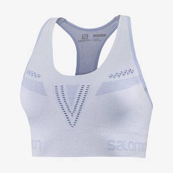 Purple Salomon ESSENTIAL MOVE ON SEAMLESS Women's Sports Bras | US-A2235