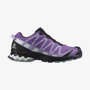 Purple Salomon XA PRO 3D v8 GORE-TEX Women's Hiking Shoes | US-L1760