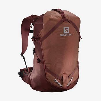 Red / Brown Salomon MTN 45 Women's Backpacks | US-M1888