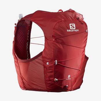 Red Salomon ACTIVE SKIN 8 Men's Running Packs | US-L2131