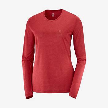 Red Salomon AGILE Women's T Shirts | US-N1568