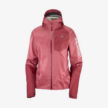 Red Salomon BONATTI WATERPROOF Women's Waterproof Jackets | US-A1710