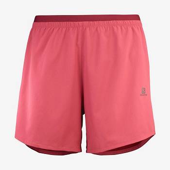 Red Salomon CROSS 5'' Women's Shorts | US-L2320