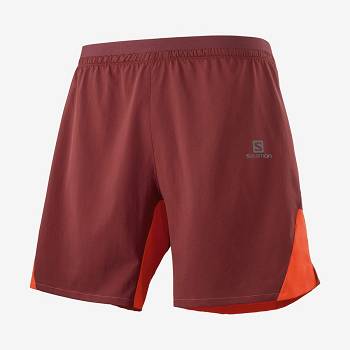 Red Salomon CROSS 7'' NO LINER Men's Shorts | US-S1289