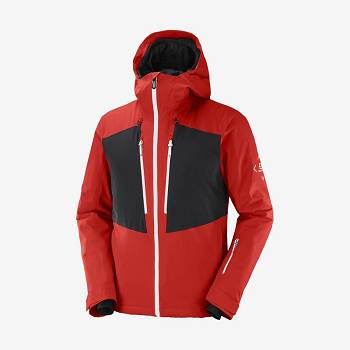 Red Salomon HIGHLAND Men's Insulated Jackets | US-O2127