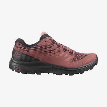 Red Salomon OUTLINE GORE-TEX Women's Hiking Shoes | US-L1676