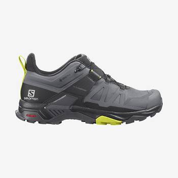 Silver Salomon X ULTRA 4 GORE-TEX Men's Waterproof Shoes | US-O1803