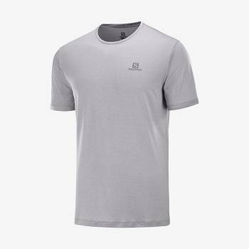 White Salomon AGILE TRAINING Men's T Shirts | US-N1883