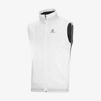 White Salomon BONATTI AERO HYBRID Men's Waterproof Jackets | US-M1146