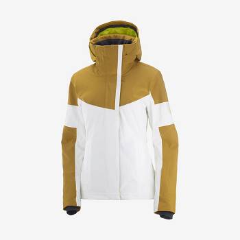 White Salomon SPEED Women's Insulated Jackets | US-S1065