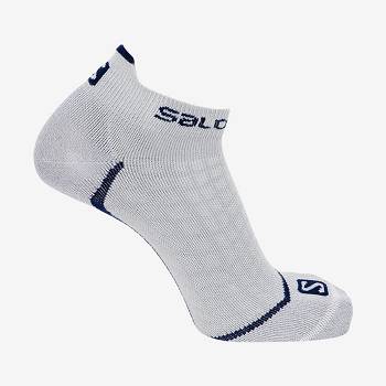 White Salomon ULTRA LOW Men's Socks | US-O1749