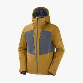 Yellow Salomon HIGHLAND Men's Insulated Jackets | US-S1100