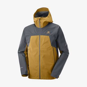 Yellow Salomon OUTLINE GORE-TEX 2.5 LAYERS Men's Waterproof Jackets | US-A2473